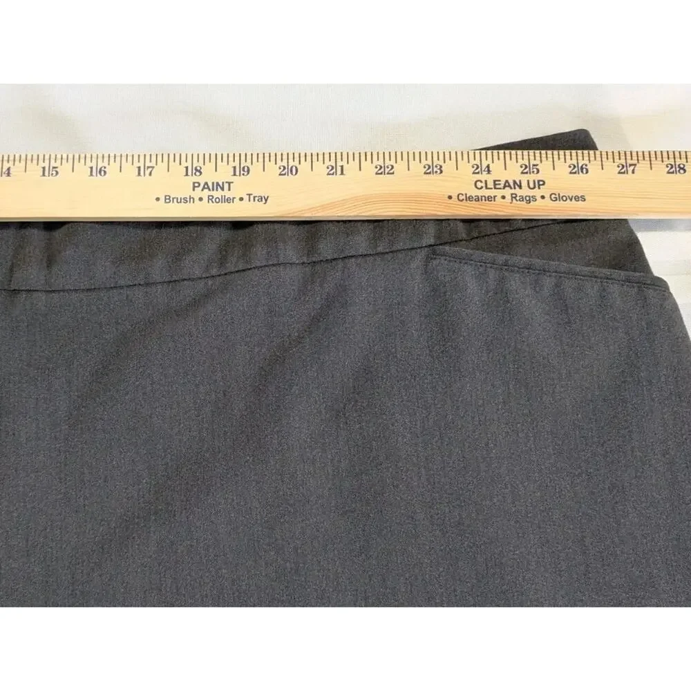 Avenue Womens Plus Size Super Stretch Trousers Ankle Pants Gray US SZ30P